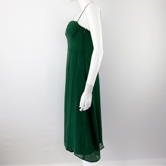 NEW Whyte Valentyne Size 6 Emerald Green Sleeveless A-Line Dress - Picture 4 of 9